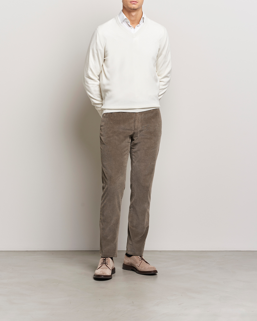 Heren | Truien | Brunello Cucinelli | 2 Ply Cashmere V-Neck Panama