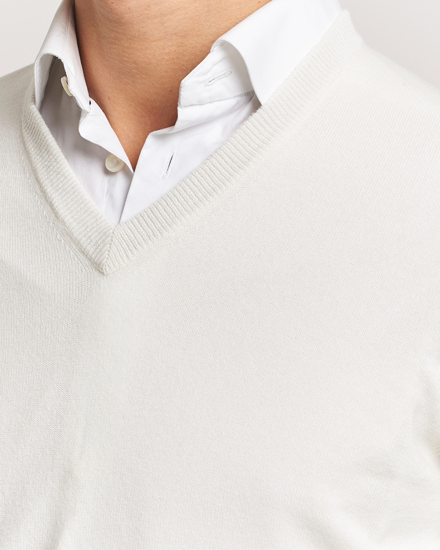 Heren | Truien | Brunello Cucinelli | 2 Ply Cashmere V-Neck Panama