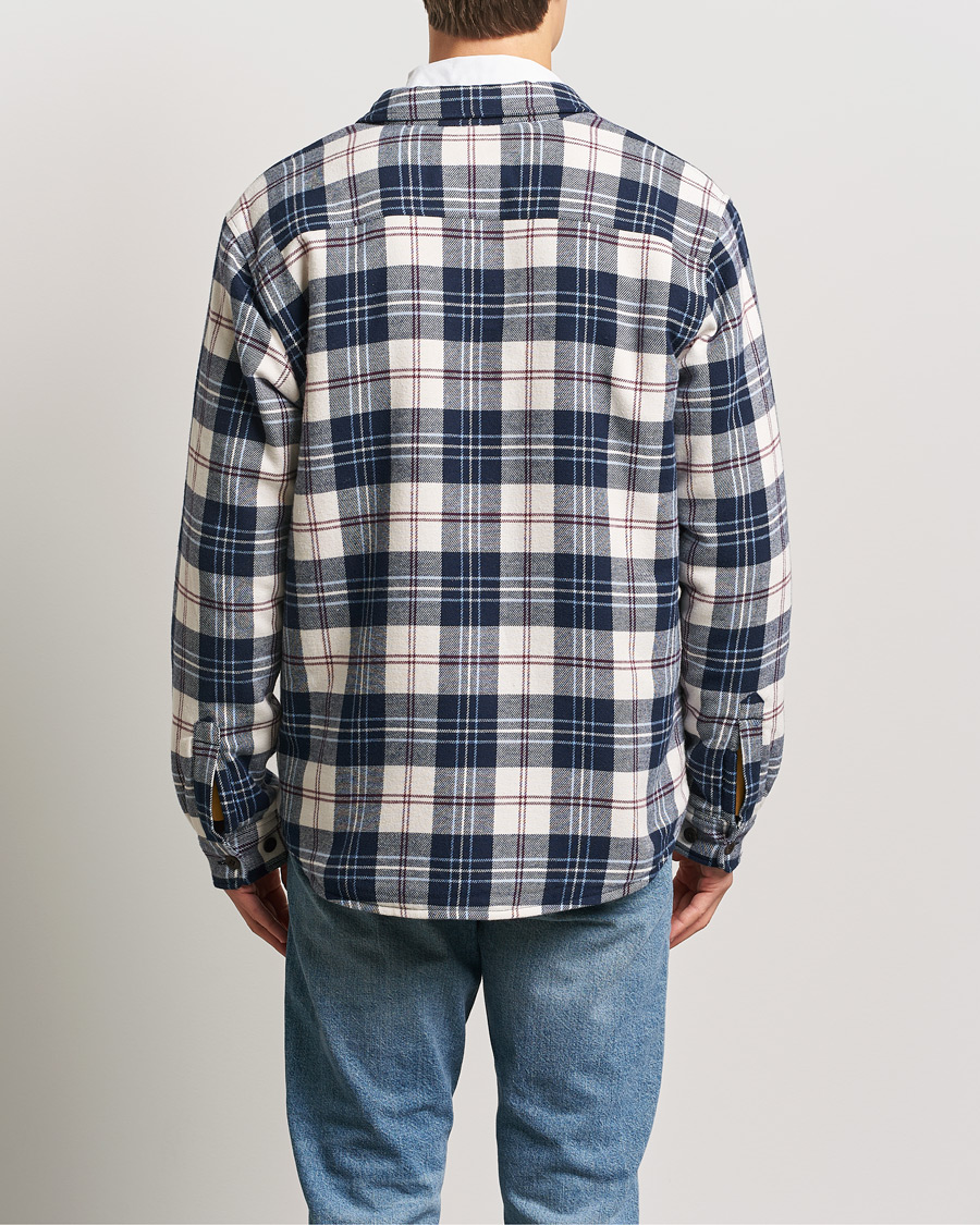 Heren | Overhemden | GANT | Flannel Lined Checked Overshirt Evening Blue