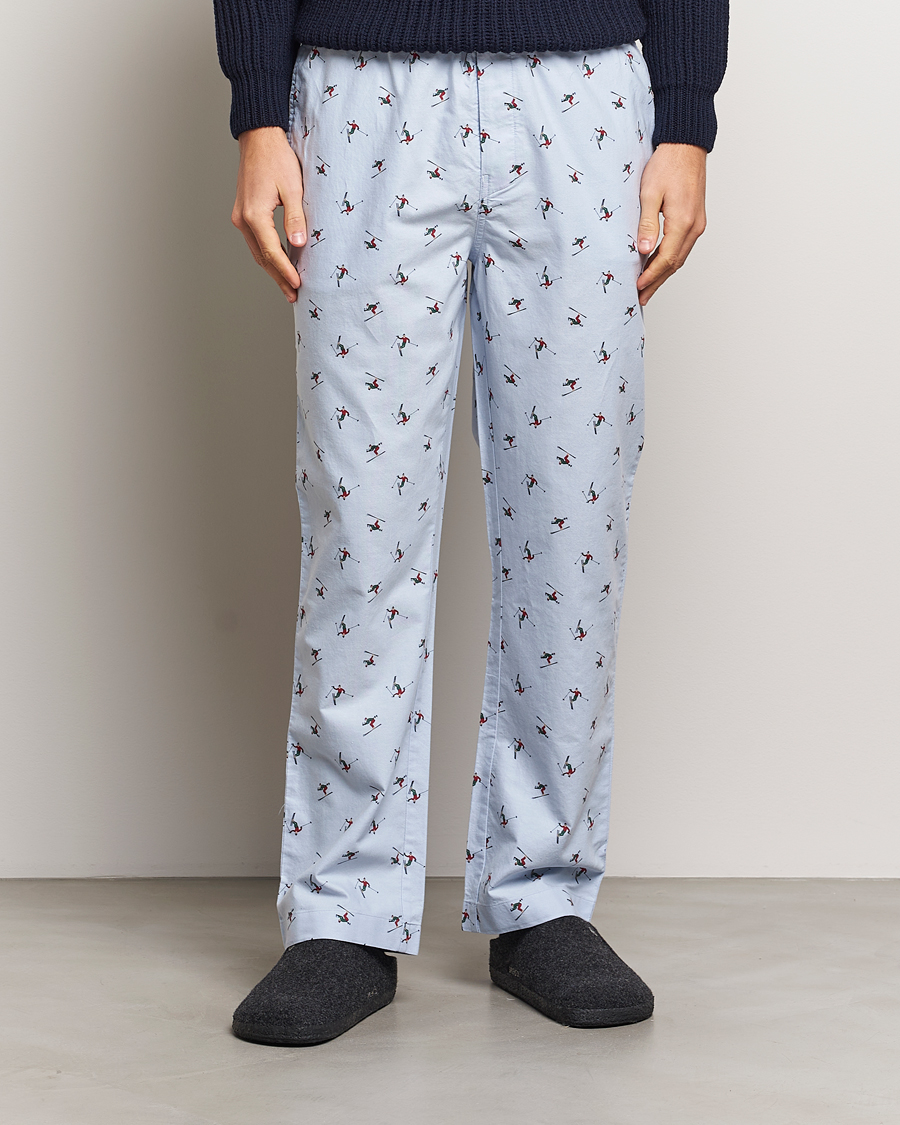 Heren | GANT Printed Skier Pyjama Pants Light Blue | GANT | Printed Skier Pyjama Pants Light Blue