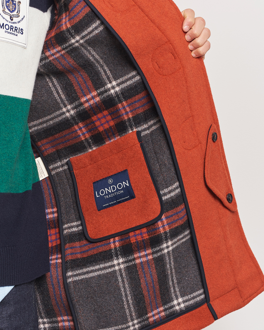 Heren | Jassen | Morris | Duffle Coat Orange