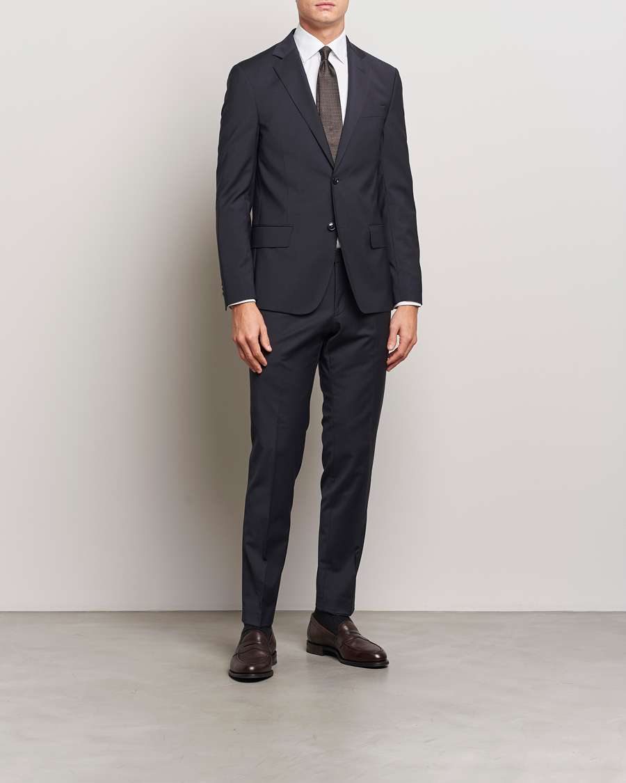 Heren | Broeken | Oscar Jacobson | Damien Trousers Navy