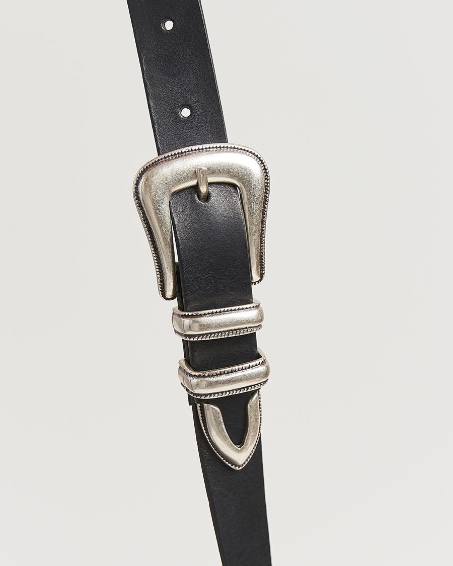Heren | Riemen | Nudie Jeans | Western Silver Belt Black