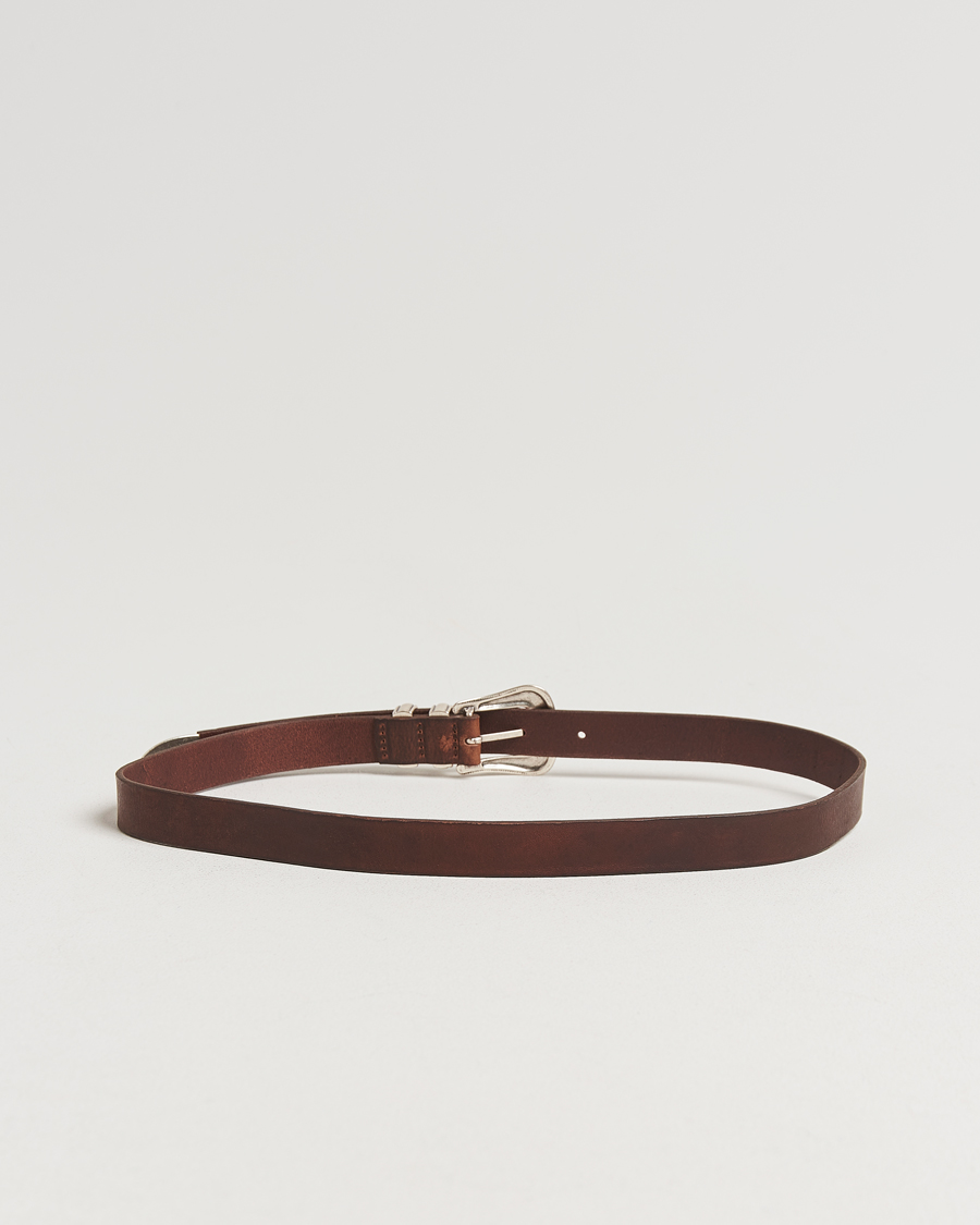 Heren | Riemen | Nudie Jeans | Western Silver Belt Dark Brown
