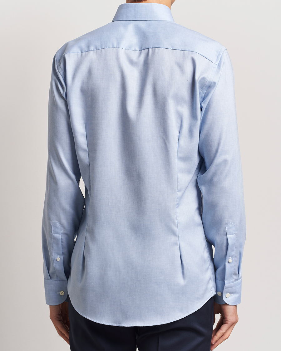 Heren | Overhemden | Eton | Slim Fit Wrinkle Free Oxford Shirt Light Blue