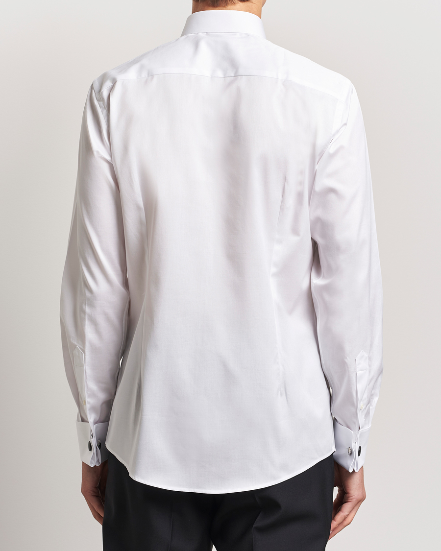 Heren | Overhemden | Eton | Slim Fit Plissé Tuxedo Shirt White