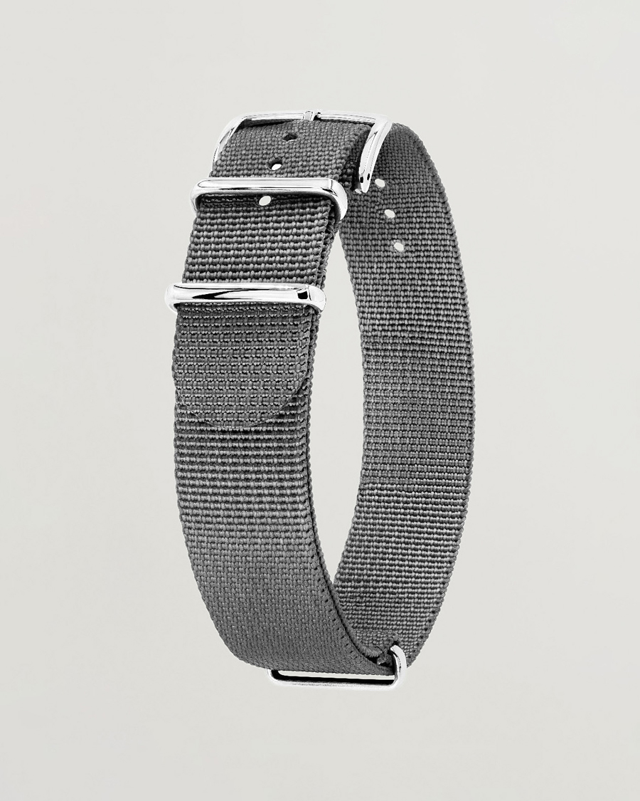 Heren | Horlogebandjes | HIRSCH | Rush Recycle Nato Watch Strap Grey