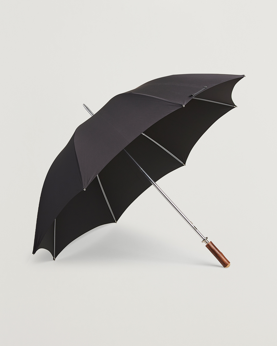 Heren | Paraplu's | Fox Umbrellas | Chestnut Straight Umbrella Black