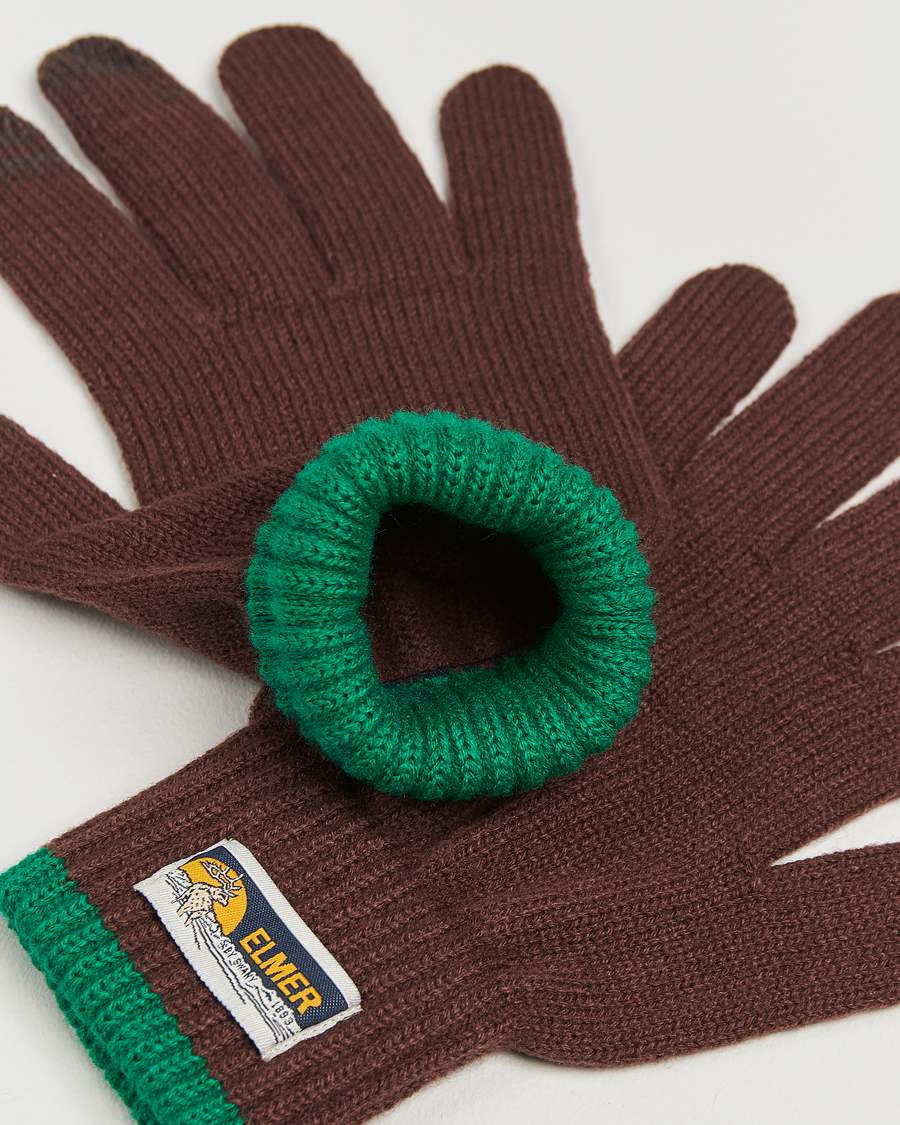 Heren | Elmer by Swany Knitted Glove Rosewood | Elmer by Swany | Knitted Glove Rosewood