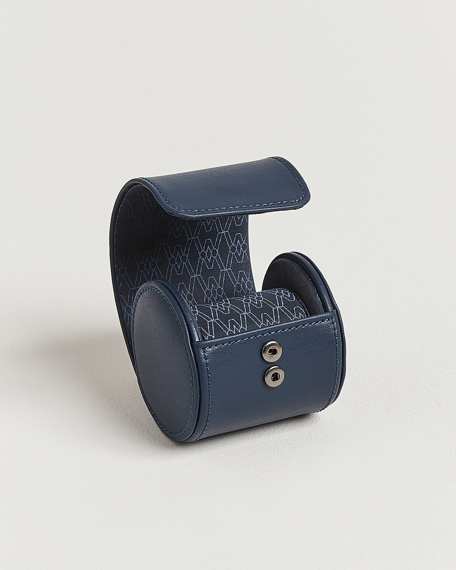 Heren | Horloge & juwelendozen | WOLF | Single Watch Roll Earth Midnight Blue