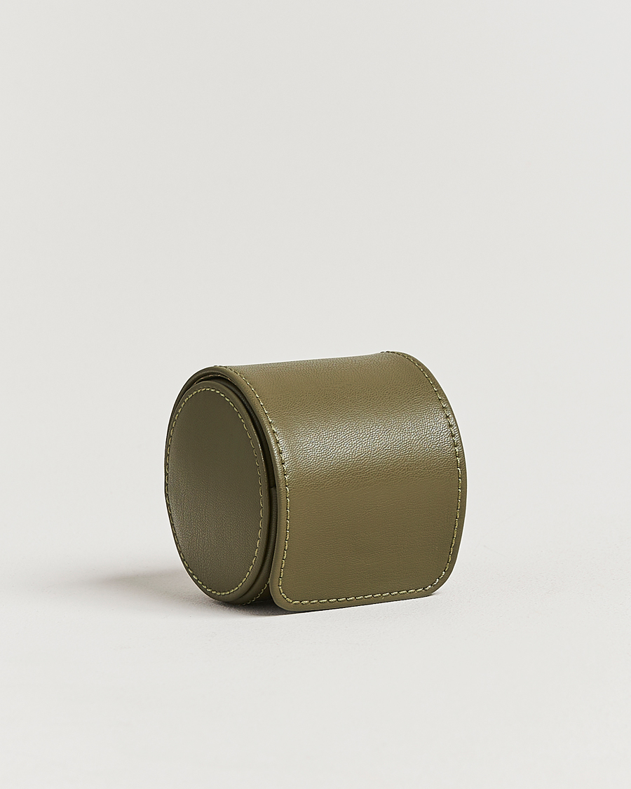 Heren | Horloge & juwelendozen | WOLF | Single Watch Roll Earth Olive