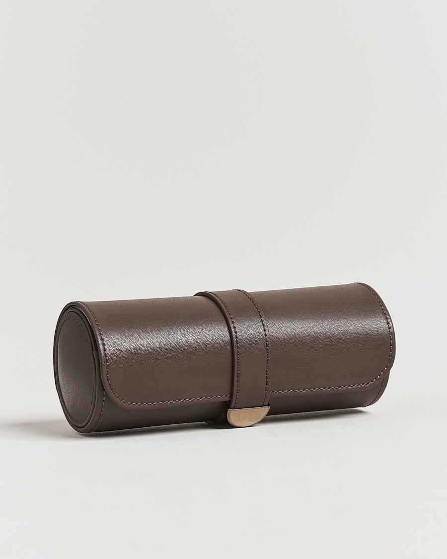 Heren | Horloge & juwelendozen | WOLF | Triple Watch Roll Earth Coffee