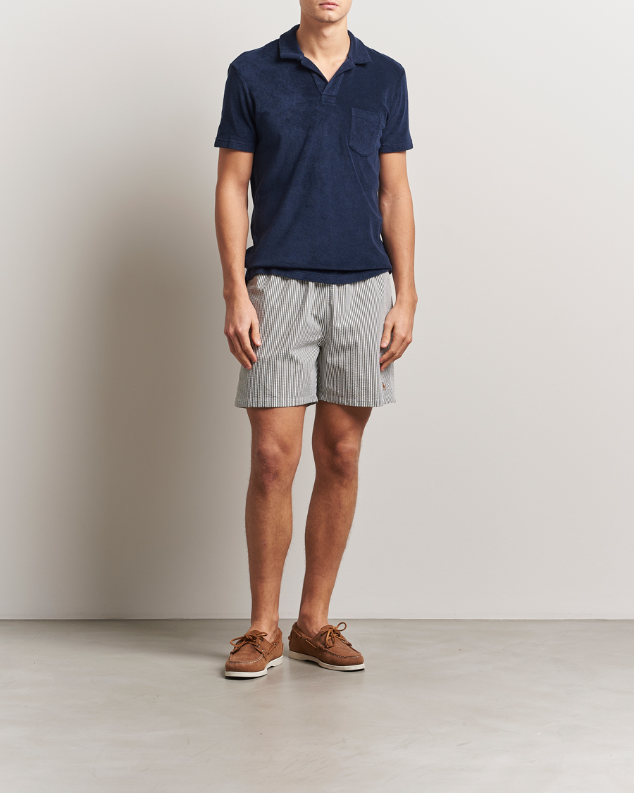 Heren | Zwembroek | Polo Ralph Lauren | Traveler Seersucker Swimshorts New Olive