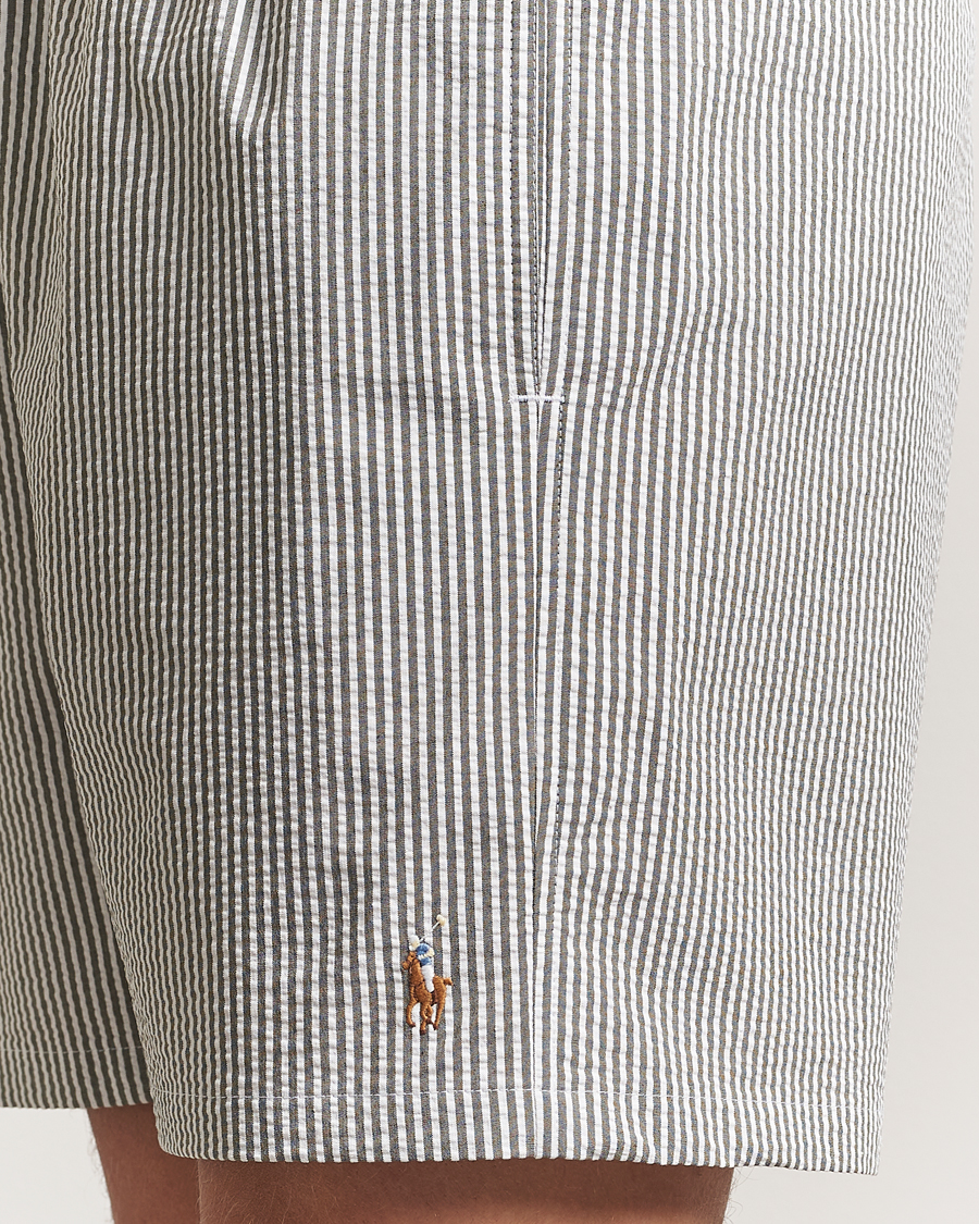 Heren | Zwembroek | Polo Ralph Lauren | Traveler Seersucker Swimshorts New Olive