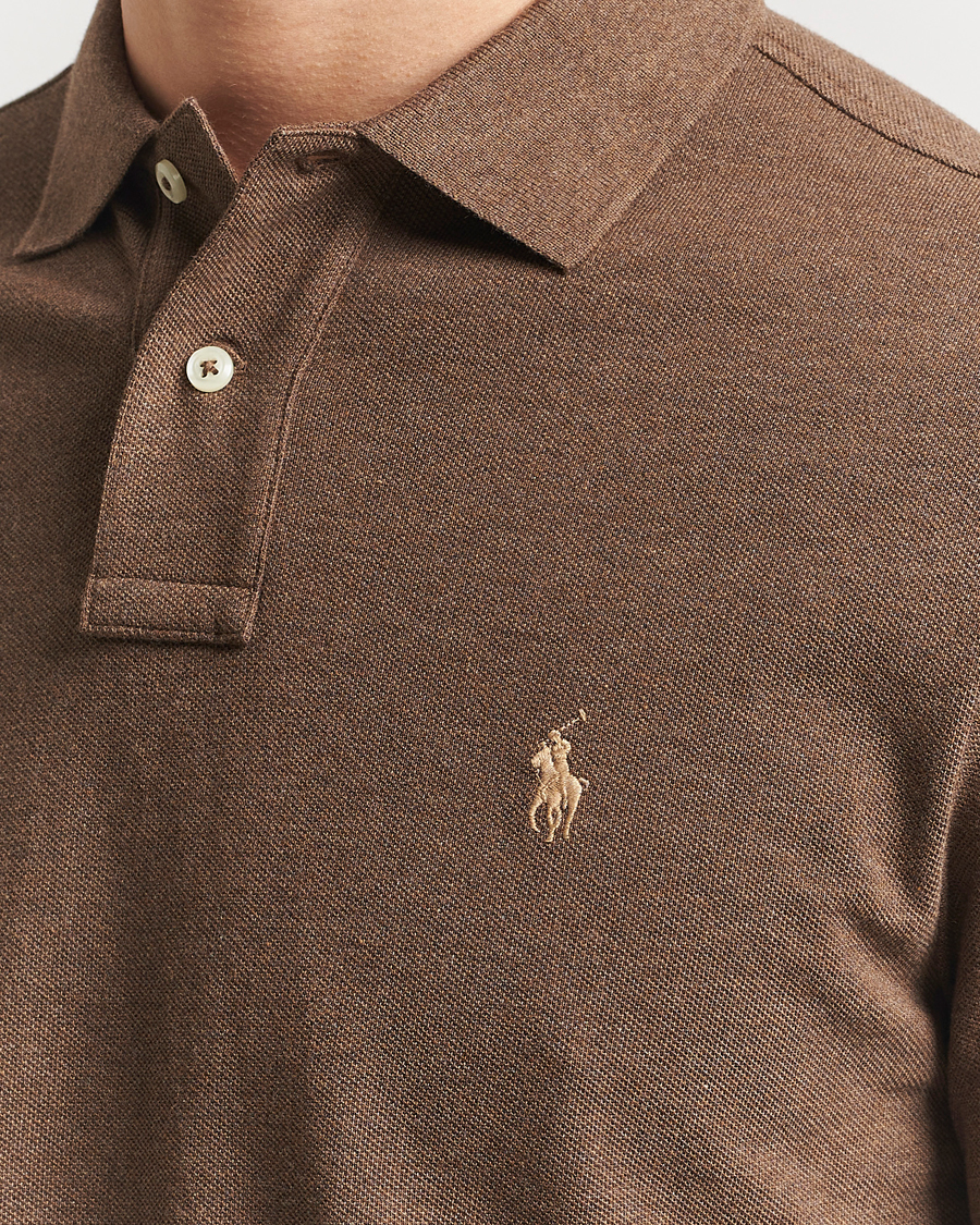 Heren | Truien | Polo Ralph Lauren | Custom Slim Fit Long Sleeve Polo Cedar Heather