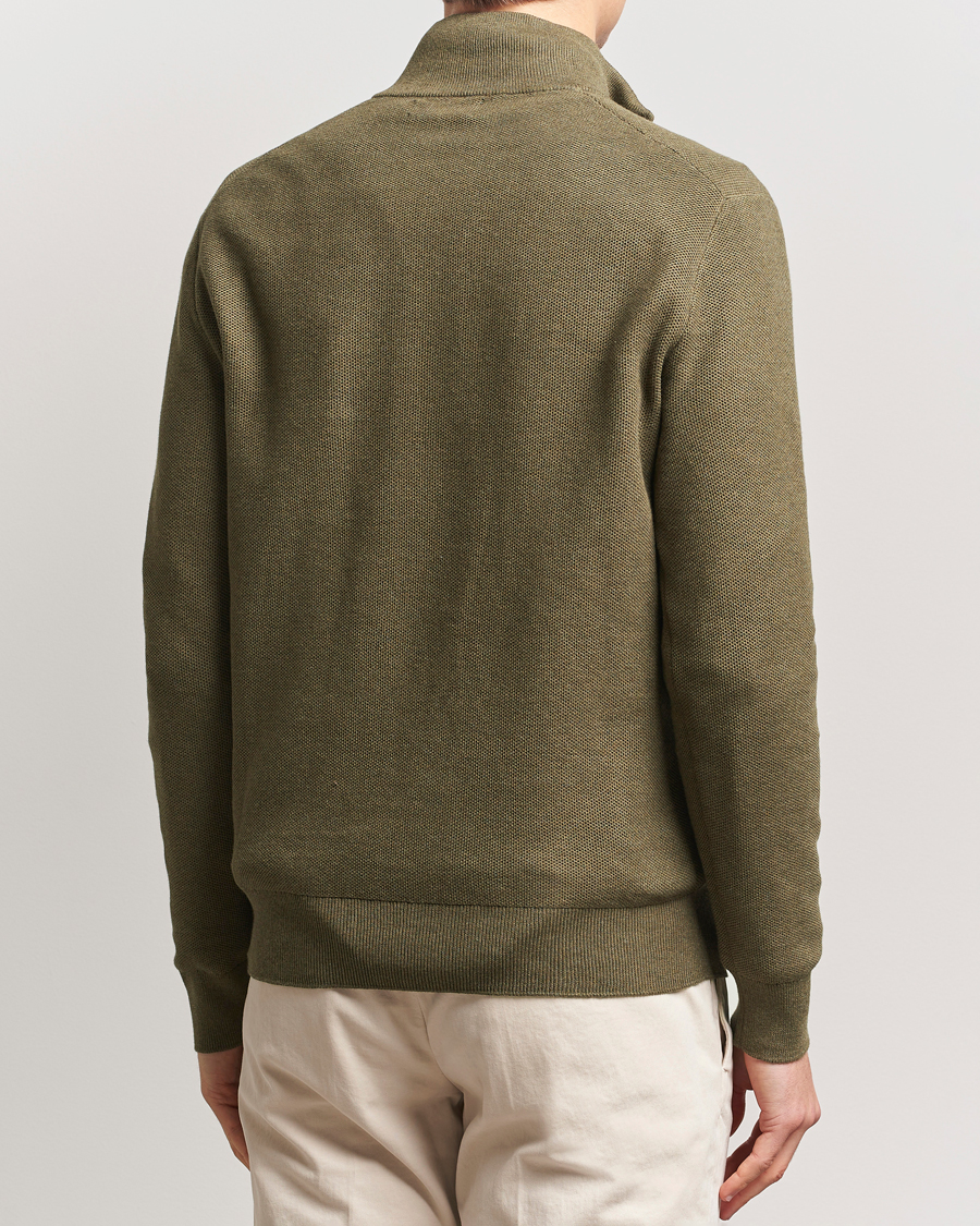 Heren | Truien | Polo Ralph Lauren | Textured Half-Zip Cargo Olive Heahter