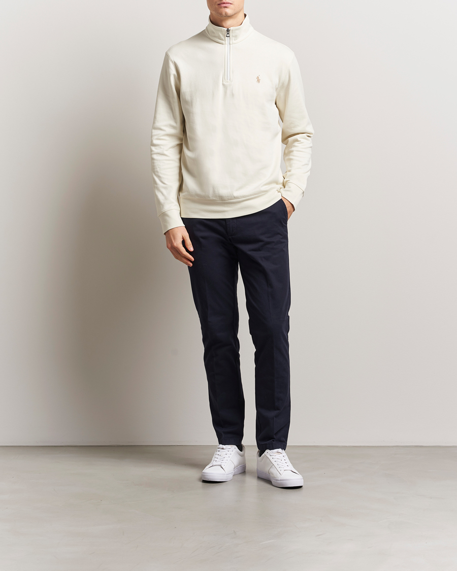 Heren | Truien | Polo Ralph Lauren | Double Knit Half-Zip Sweater Parchment Cream