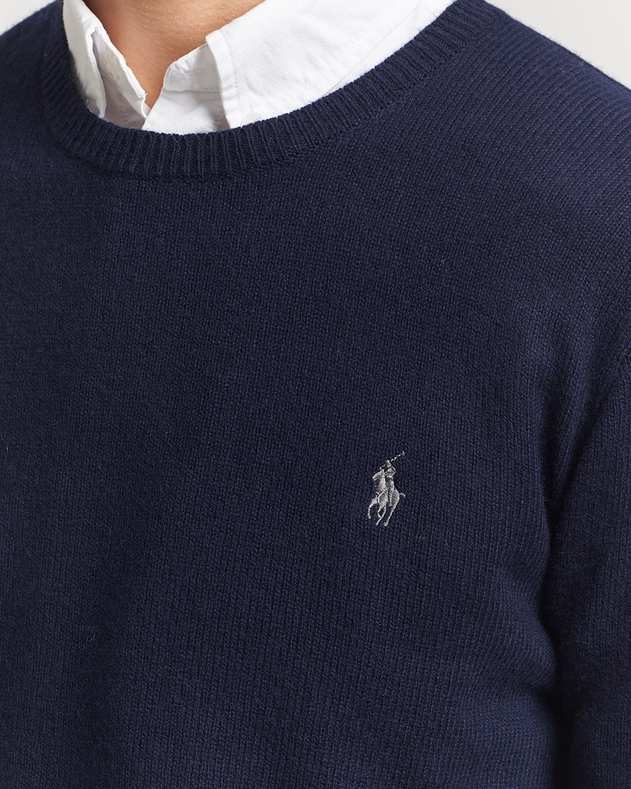 Heren | Truien | Polo Ralph Lauren | Cotton/Wool Pullover Hunter Navy
