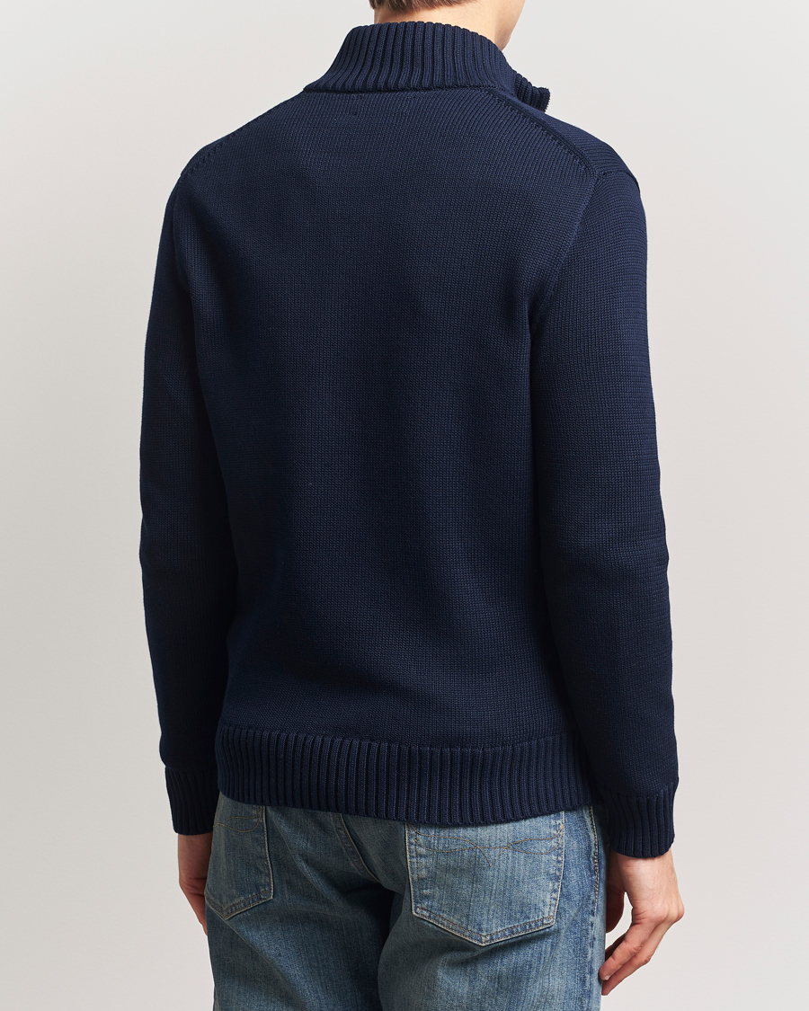 Heren | Truien | Polo Ralph Lauren | Cotton Pullover Half Zip Hunter Navy