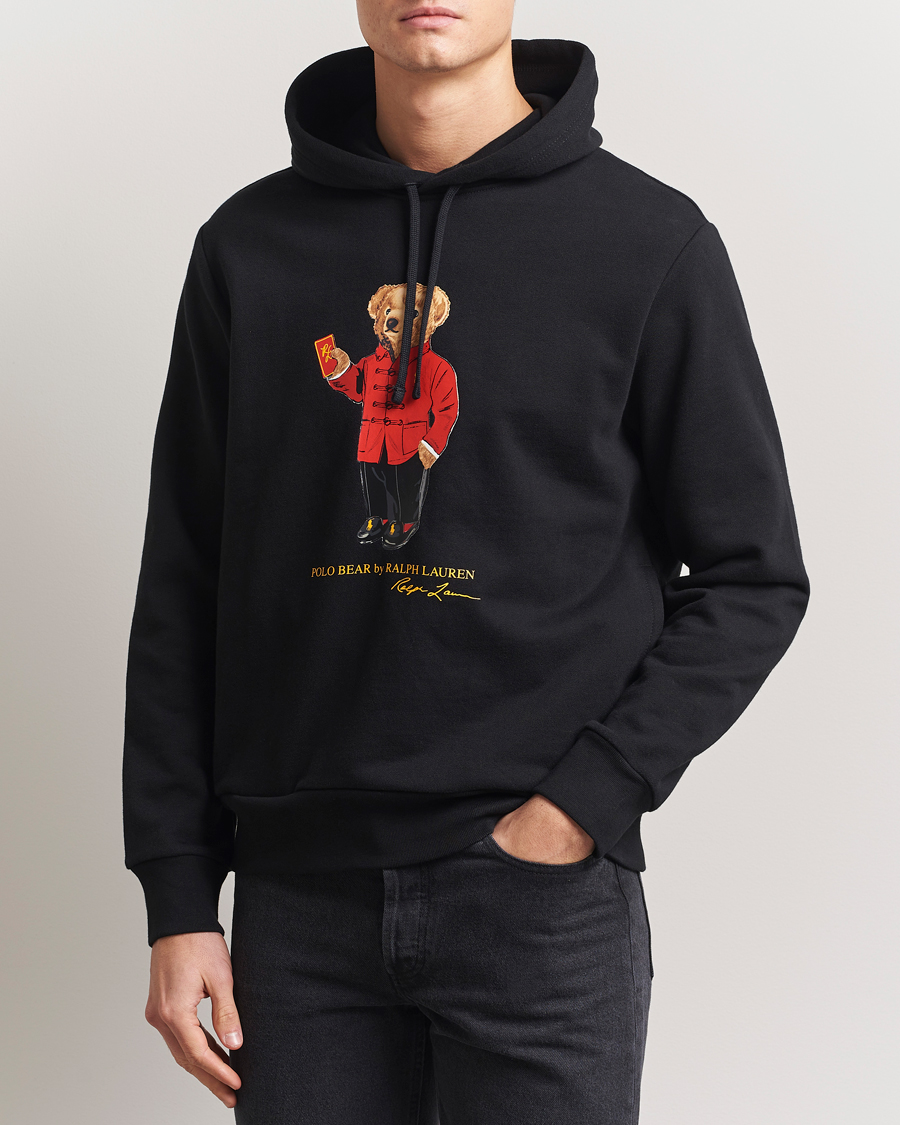 Heren | Truien | Polo Ralph Lauren | Loopback Terry Bear Hoodie Polo Black