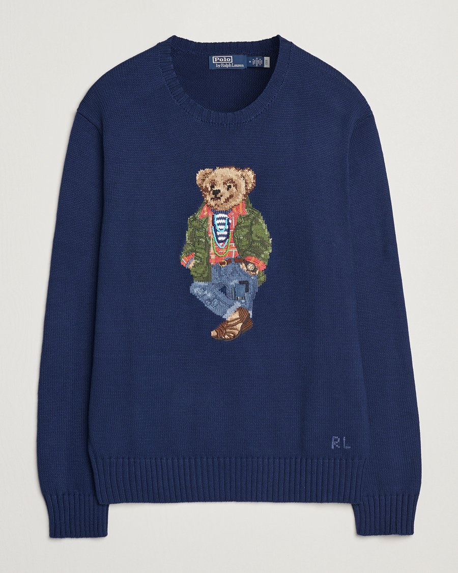 Heren | Truien | Polo Ralph Lauren | Cotton Bear Pullover Freshwater Blue