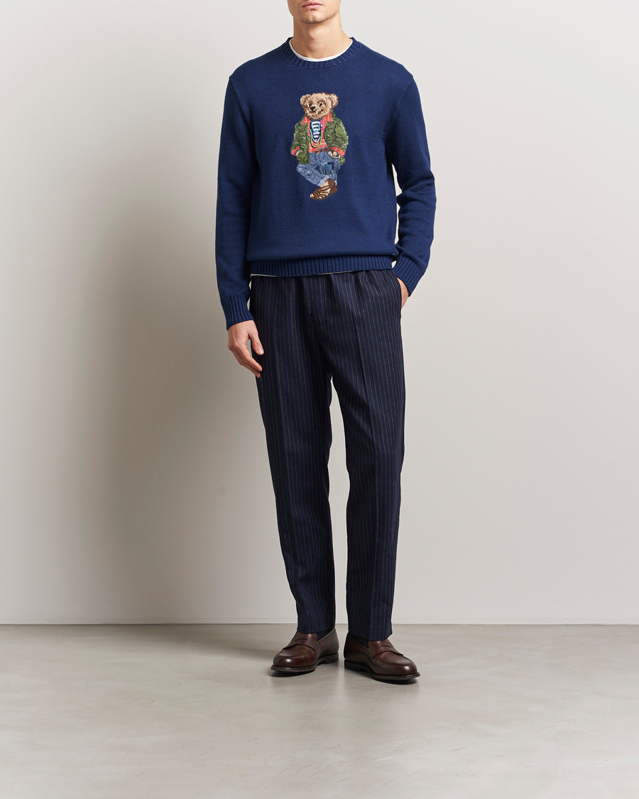 Heren | Truien | Polo Ralph Lauren | Cotton Bear Pullover Freshwater Blue