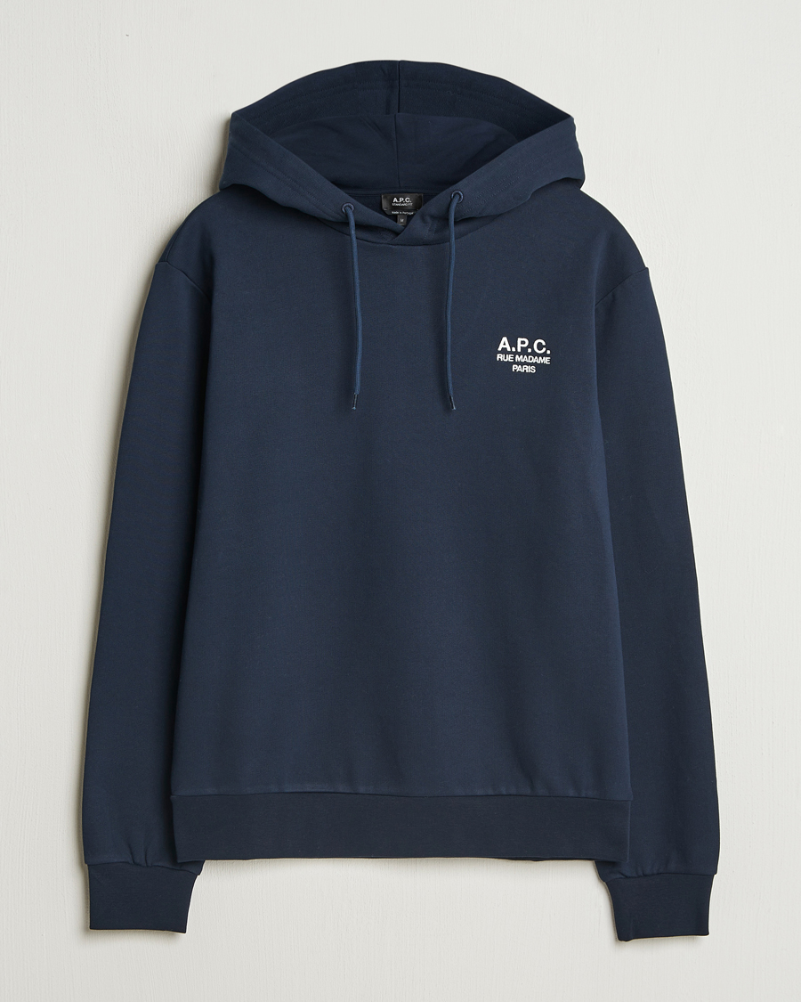 Heren | Truien | A.P.C. | Rue Madame Hoodie Dark Navy