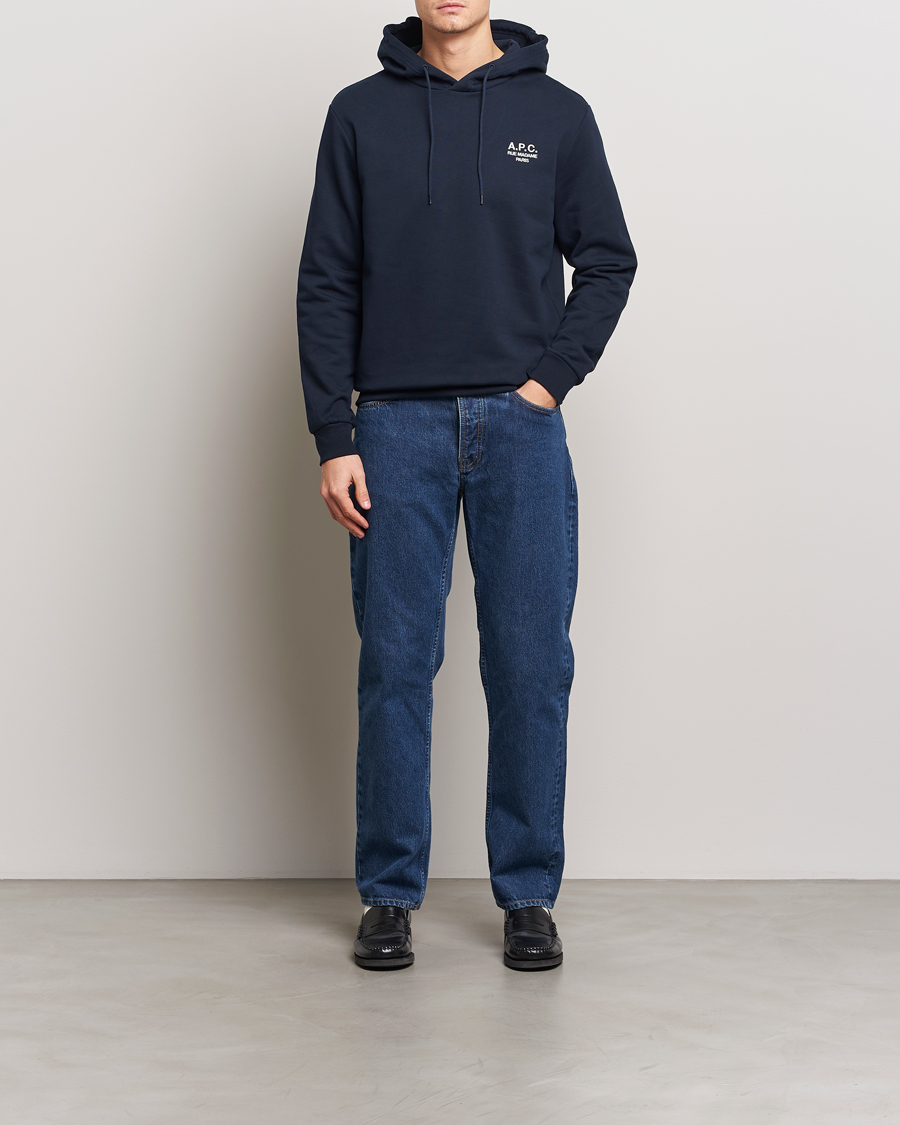 Heren | Truien | A.P.C. | Rue Madame Hoodie Dark Navy
