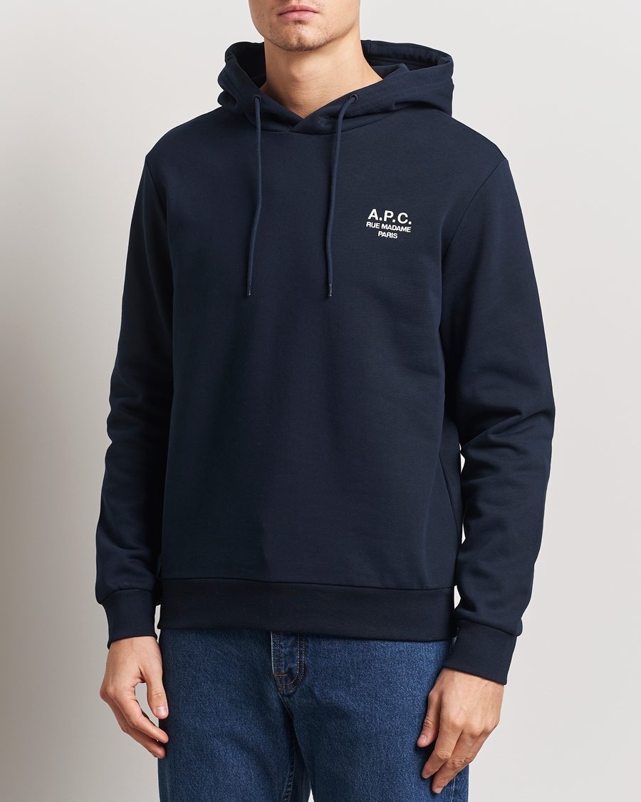 Heren | Truien | A.P.C. | Rue Madame Hoodie Dark Navy