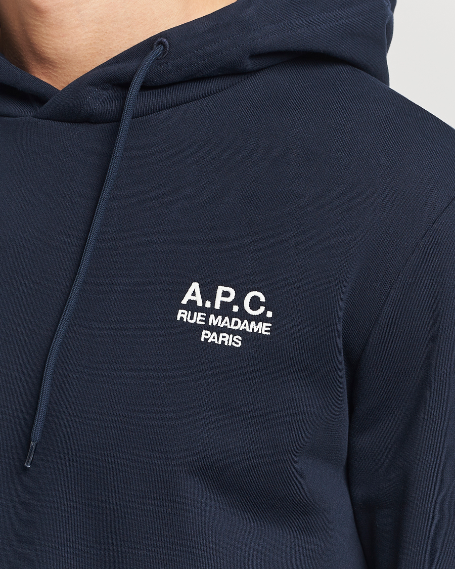 Heren | Truien | A.P.C. | Rue Madame Hoodie Dark Navy