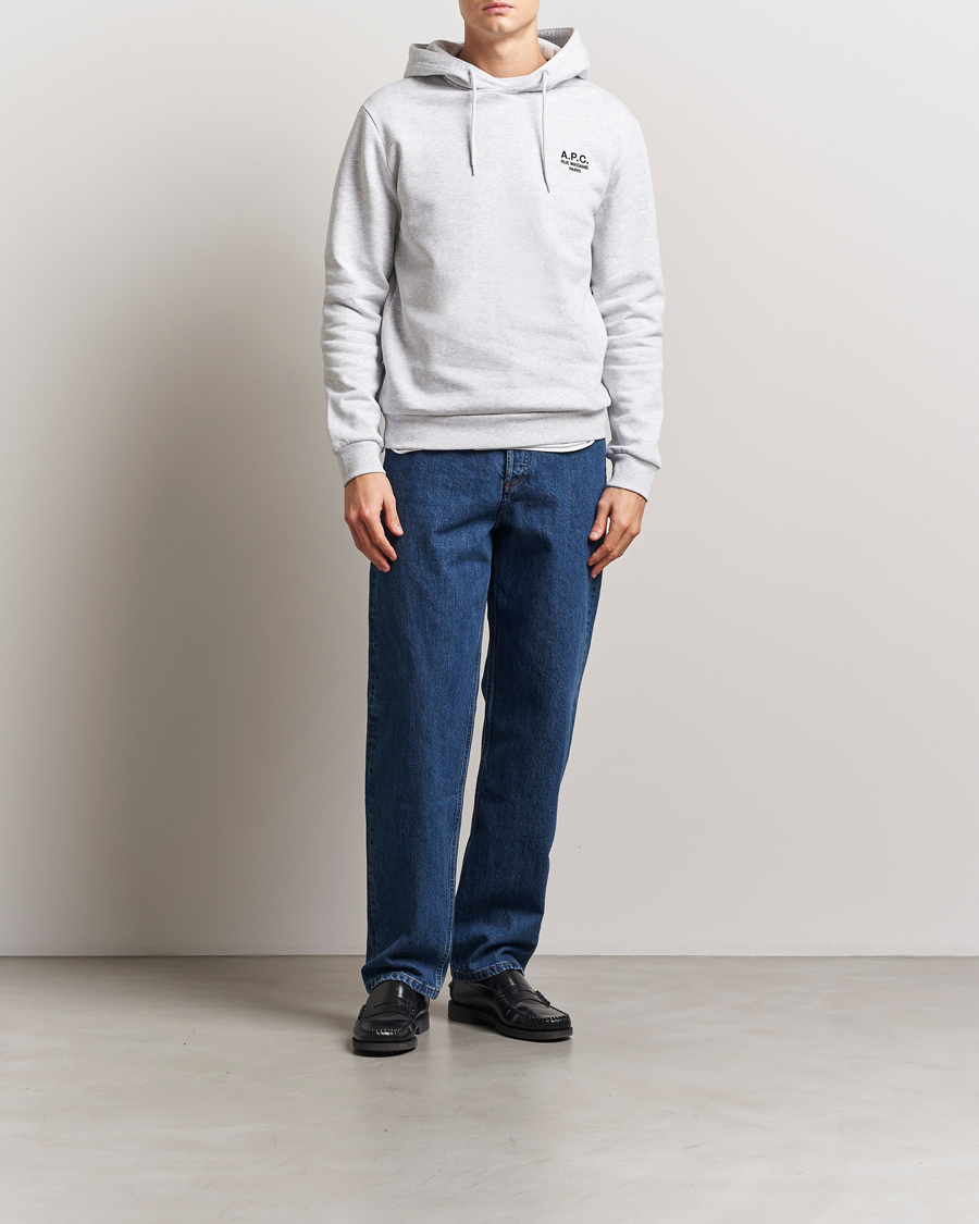 Heren | Truien | A.P.C. | Rue Madame Hoodie Heather Grey/Black