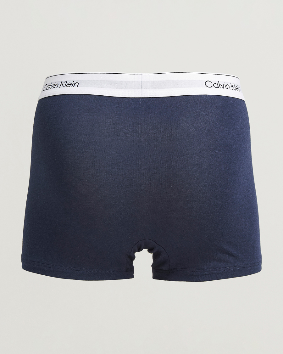 Heren | Ondergoed | Calvin Klein | 3-Pack Icon Cotton Stretch Relaxed Trunk Blue/Grey/Green