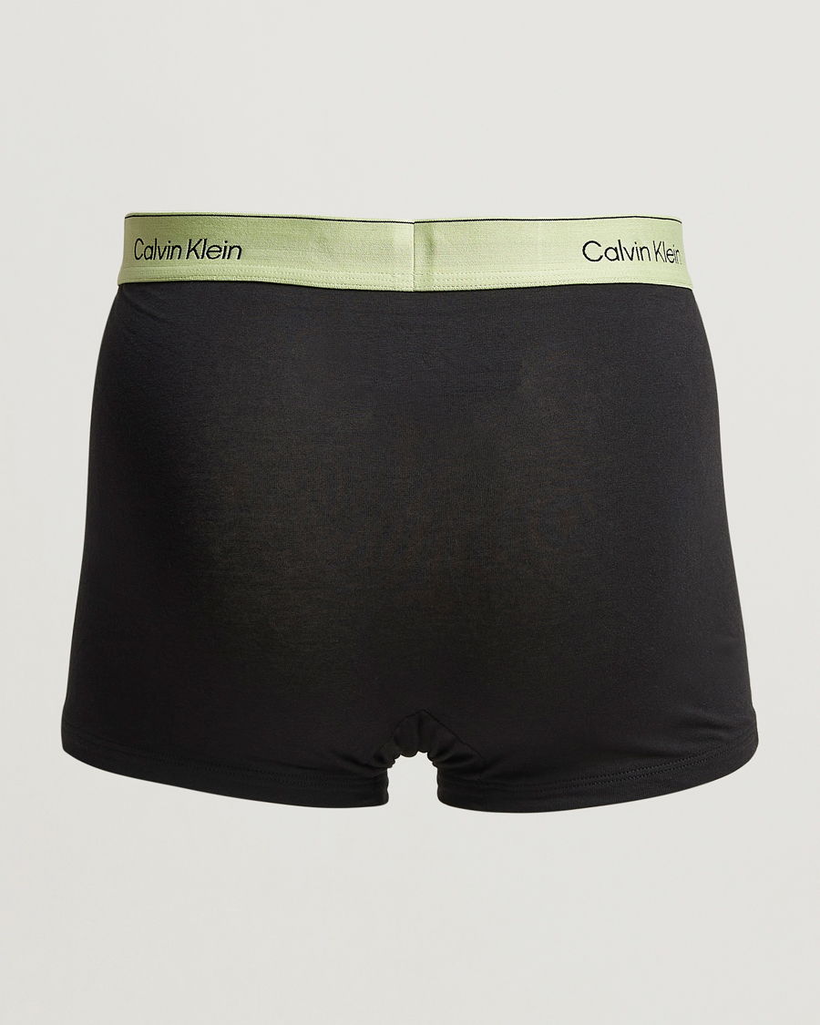 Heren | Ondergoed | Calvin Klein | 3-Pack Icon Cotton Stretch Relaxed Trunk White/Aqua/Green