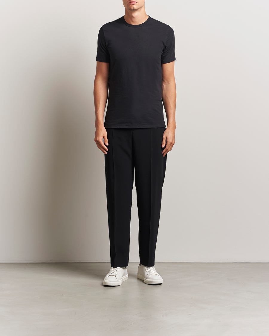 Heren | T-shirts | Calvin Klein | 3-Pack Cotton Stretch Crew Neck T-Shirt Black