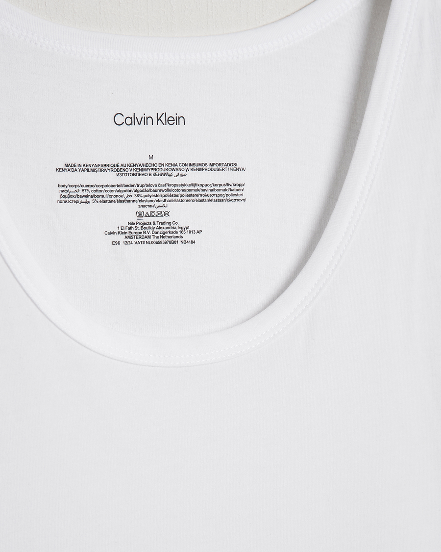 Heren | T-shirts | Calvin Klein | 3-Pack Cotton Tank Top White