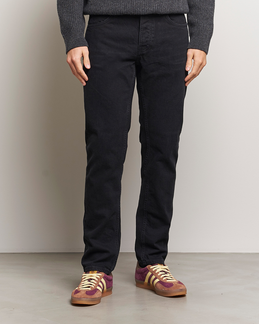 Heren | Jeans | Nudie Jeans | Solid Ollie Jeans Black Steel