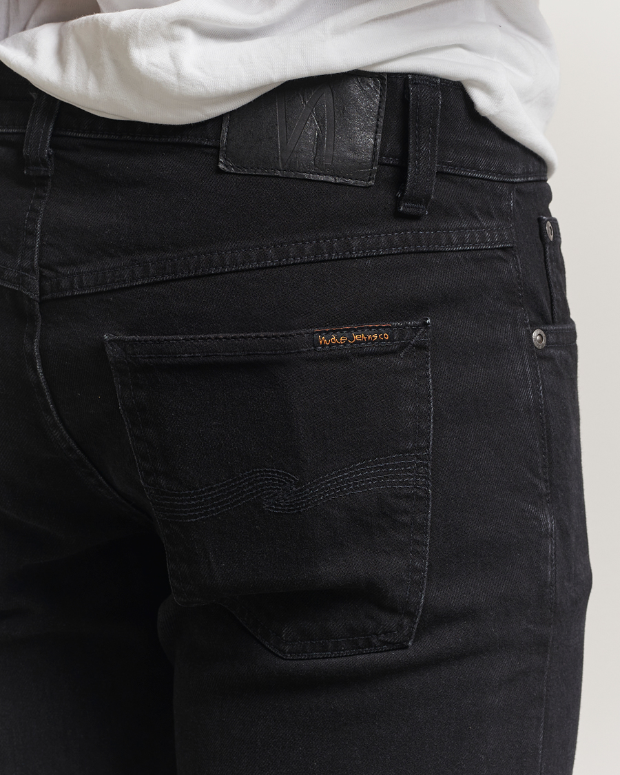 Heren | Jeans | Nudie Jeans | Solid Ollie Jeans Black Steel