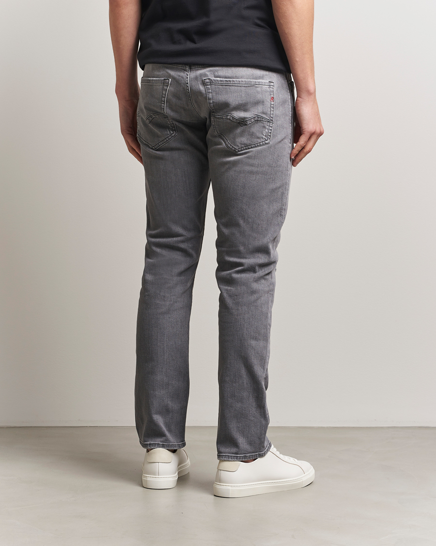 Heren | Jeans | Replay | Rocco Comfort Fit Stretch Jeans Washed Grey