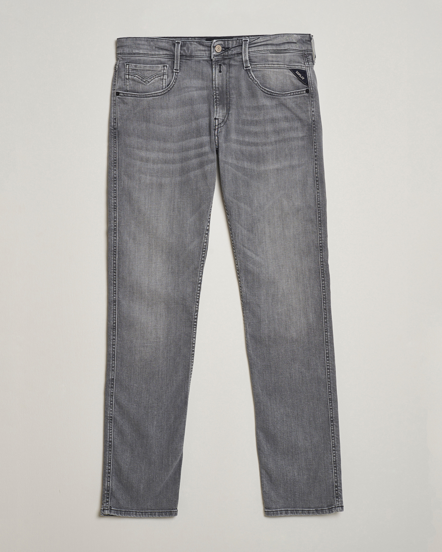 Heren | Jeans | Replay | Anbass Stretch Jeans Washed Grey