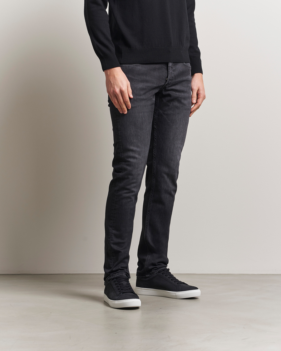 Heren | Jeans | Replay | Grover Straight Fit Stretch Jeans Washed Black