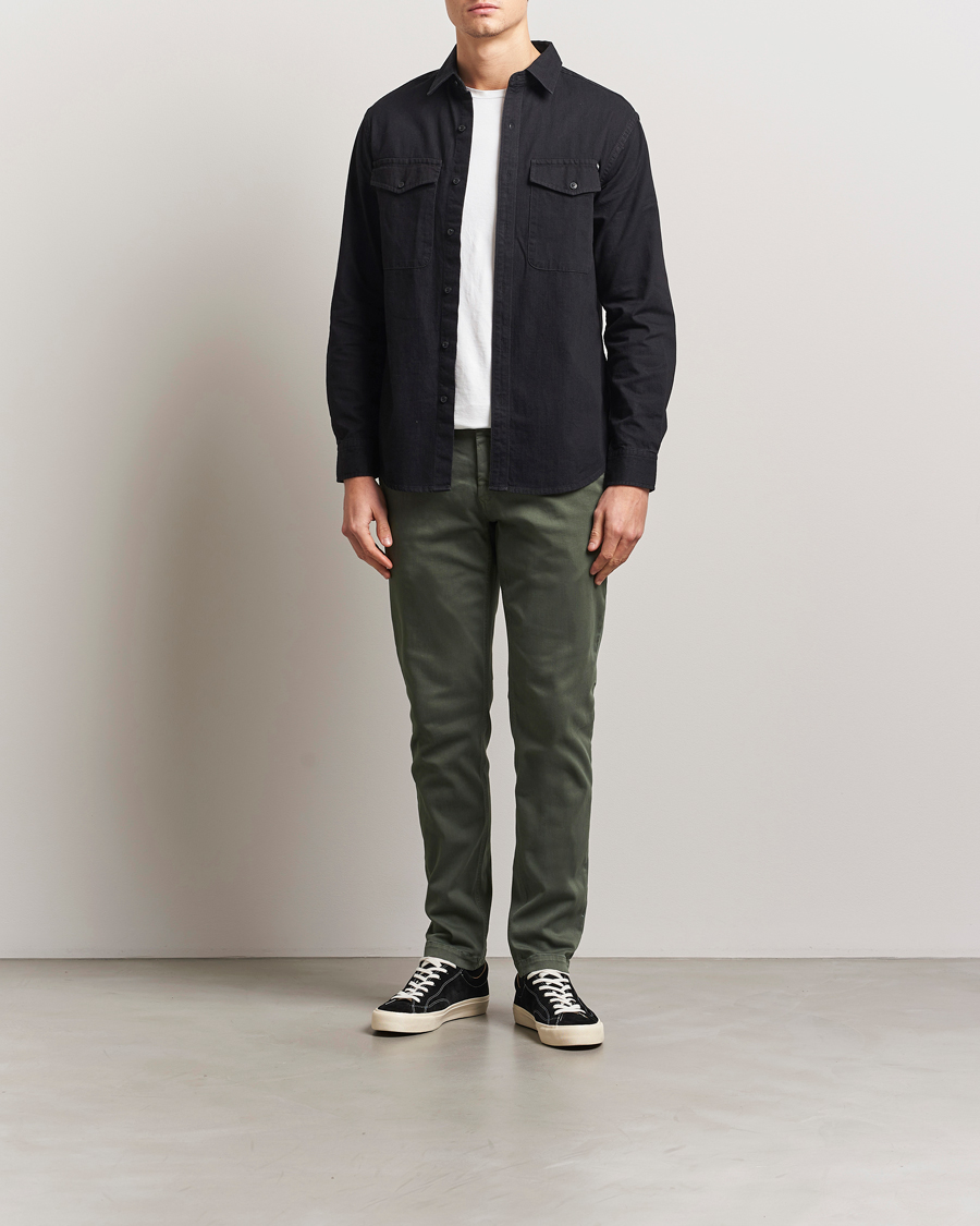 Heren | Broeken | Replay | Benni Hyperflex X-Lite Chinos Dark Green