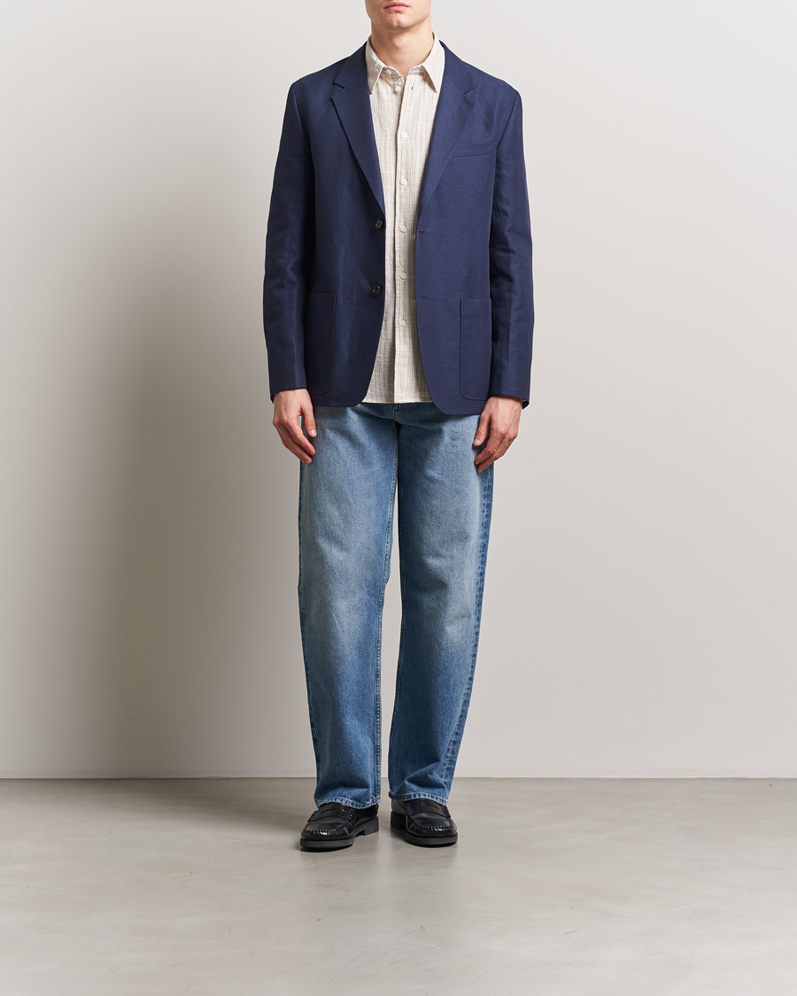 Heren | Blazers | Filippa K | Patch Pocket Blazer Navy
