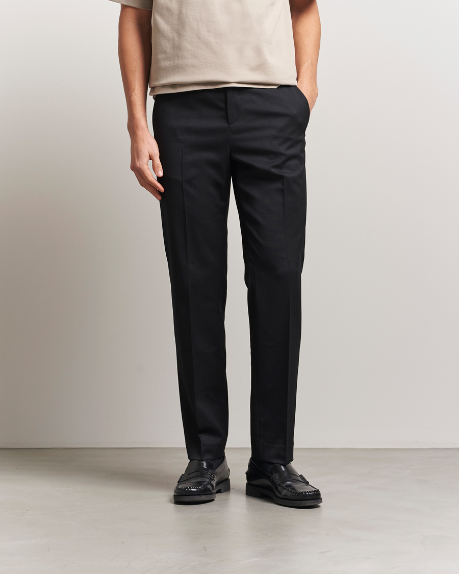 Heren | Broeken | Filippa K | Troy Tailored Drawstring Trousers Black