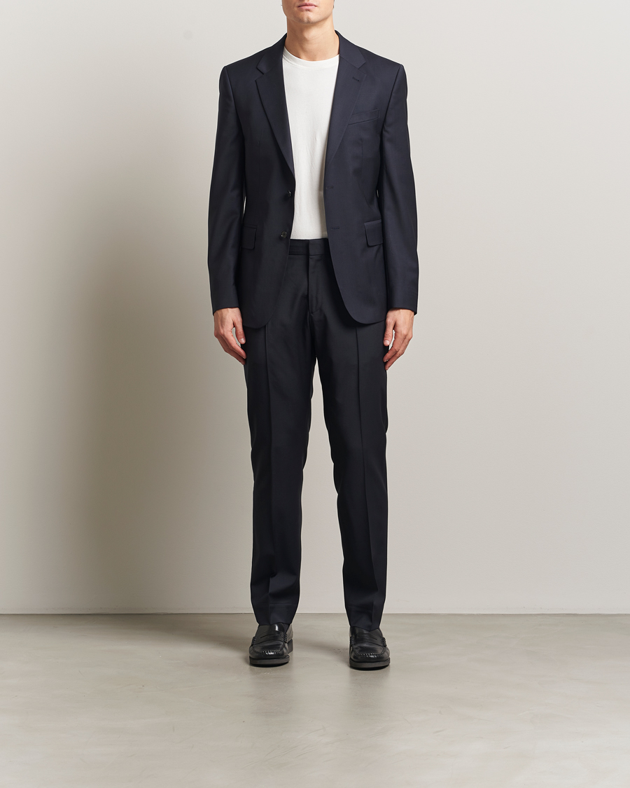 Heren | Broeken | Filippa K | Slim Wool Trousers Dark Navy