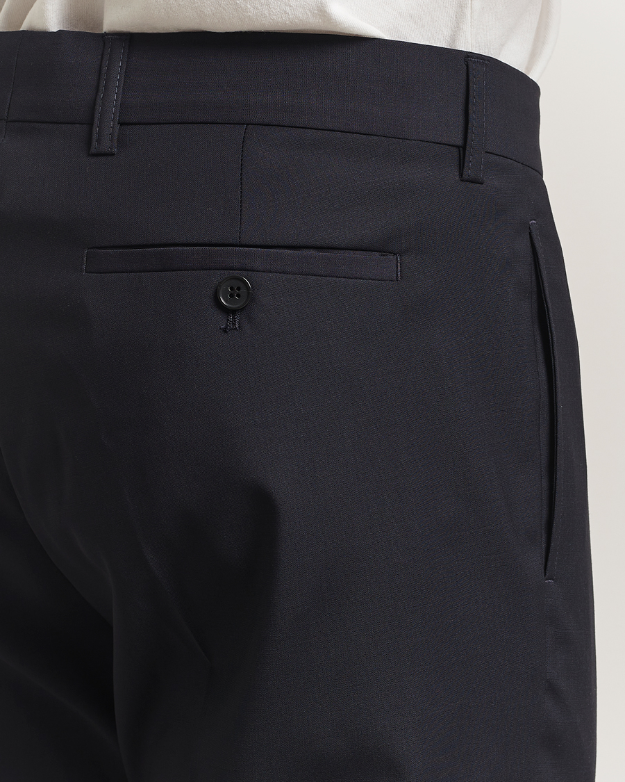 Heren | Broeken | Filippa K | Slim Wool Trousers Dark Navy