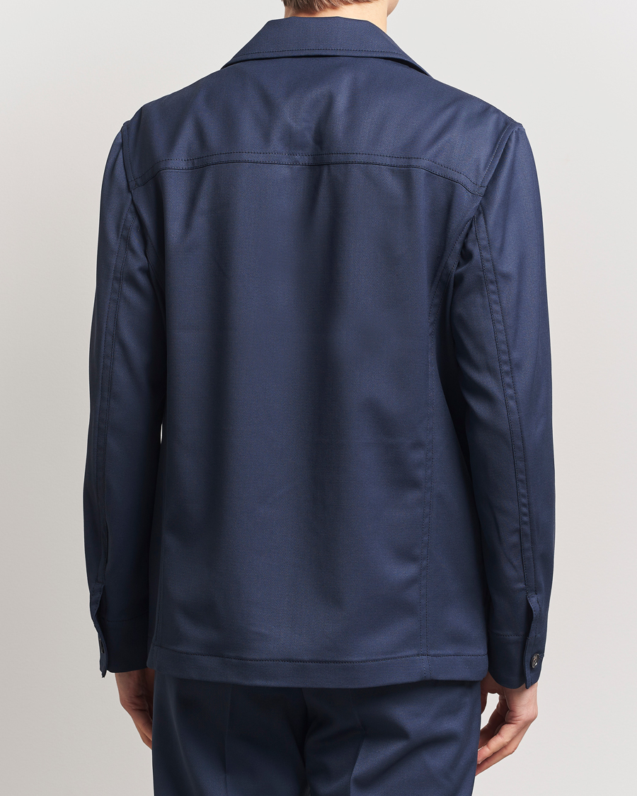 Heren | Jassen | Filippa K | Work Shirt Jacket Dusk Blue