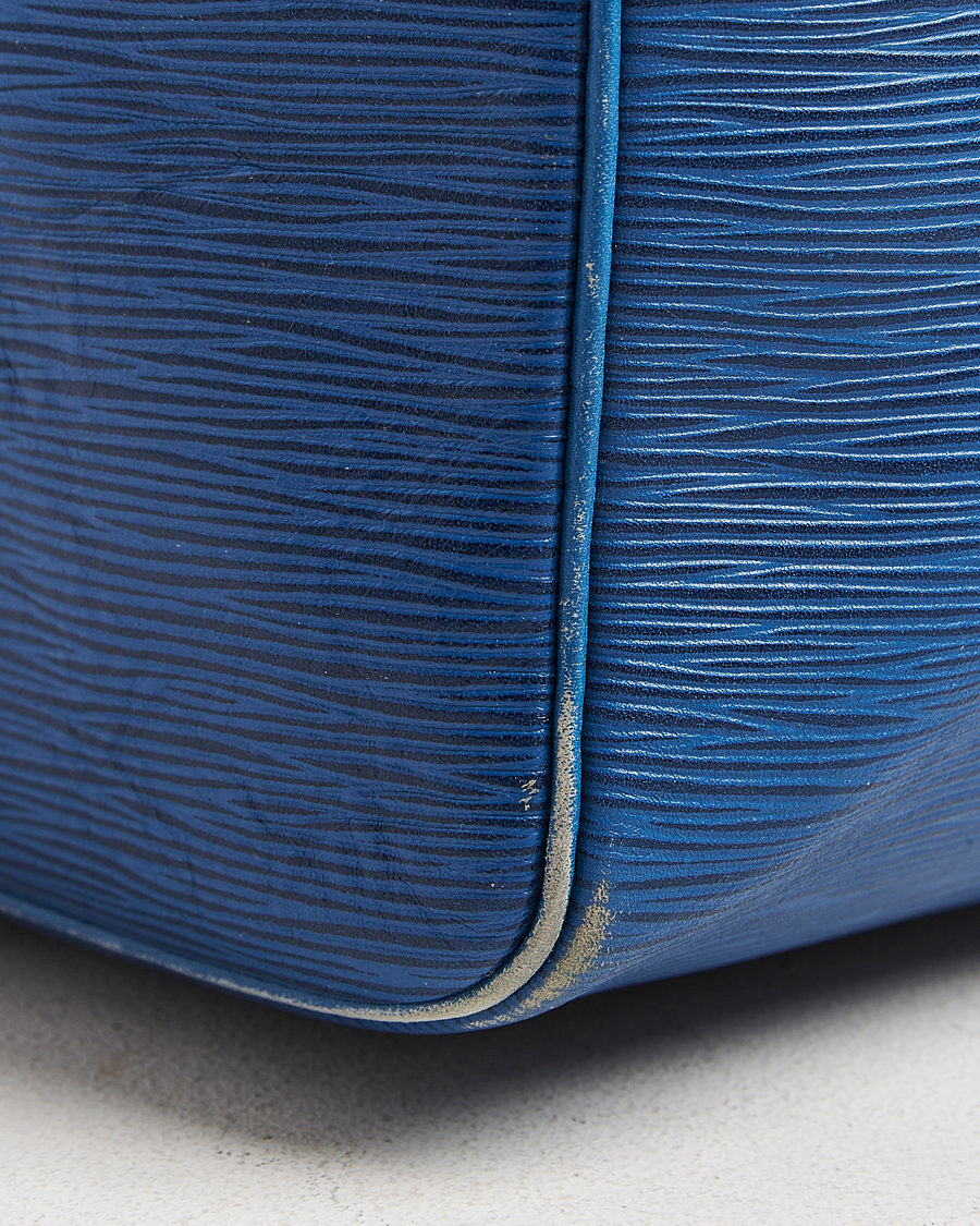 Heren | Louis Vuitton Pre-Owned Keepall 55 EPI Leather Bag Blue | Louis Vuitton Pre-Owned | Keepall 55 EPI Leather Bag Blue