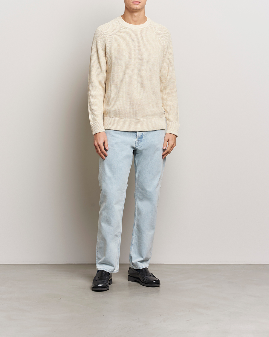 Heren | Truien | NN07 | Jacobo Cotton Crew Neck Sweater Ivory