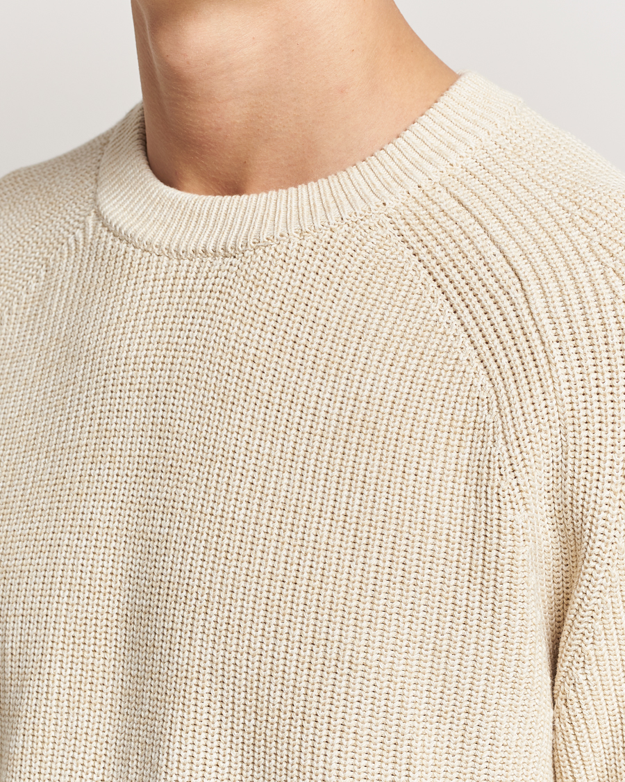 Heren | Truien | NN07 | Jacobo Cotton Knitted Sweater Ivory