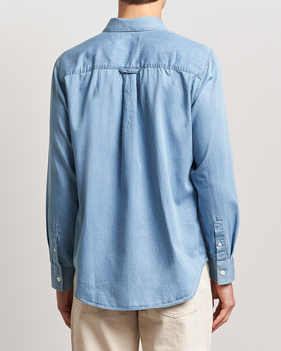 Heren | Overhemden | NN07 | Colby Denim Shirt Bleached Indigo